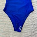 Pretty Little Thing Brand New  Cobalt Asymmetric Double Strap One Piece Swimsuit Photo 3