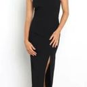 Petal and Pup  Xiomar Black One Shoulder Midi Dress 8 Photo 1