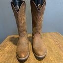 Justin Boots Women’s  western cowboy  size 6.5B riding boots brown leather Photo 2