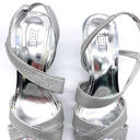 Simply Styled  NEW Womens 7.5 Brooke Silver Sparkly Glitter Heel Special Occasion Photo 2