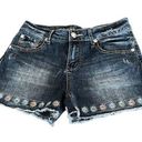 Guess  daisy flowers embroidered jeans shorts Photo 0