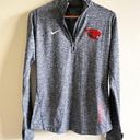 Nike  Dri Fit Oregon Beavers Football Half Zip Pullover Grey Womens Size S Top‎ Photo 0