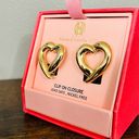 House of Harlow  1960 clip on earrings gold heart​ Photo 0
