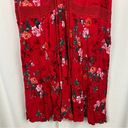 Torrid  Red Floral Gauze Lace Up Skater Dress Sz.2 Photo 7