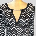 White House | Black Market  super cute black and white chevron knitted look dress! Photo 2