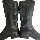 Arturo Chiang  Knee High Buckle Accent Leather Boots, Sz 7 Photo 8