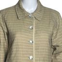 The Territory Ahead  Jacket Womens Medium Tan Pleated Blazer Neutral Minimalist Photo 3