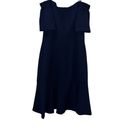 Vince Camuto  Off The Shoulder Navy Dress Size 8 Photo 4