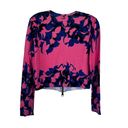 Tracy Reese  floral cardigan sweater size Large Photo 3