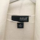 a.n.a . White and Grey Striped Open Front Cardigan Sweater XL Photo 2