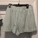 Free Assembly Green Terry Cloth Set Collar V Neck Top Elastic Waist Shorts XL Photo 6