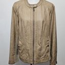 Sebby  Collection Dark Beige Faux-Leather Racing Jacket Size XXL Photo 1