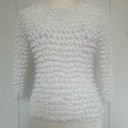 90s Vintage Y2k Bubble Popcorn White Long Sleeve Top Photo 0