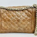 Bebe  Brown Quilted Chain Strap Bag Photo 5