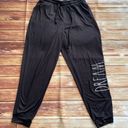 Rae Dunn Women DREAM Black Drawstring Jogger with Pockets Size Medium Photo 1