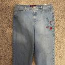 Gloria Vanderbilt Embroidered Capris, Size 14 Photo 0