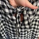 Rails  Black & White Gingham Plaid Front Tie Cutout Sleeveless Mini Dress Small Photo 5