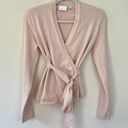 Anthropologie Ett:twa Harriet V-Neck Long Sleeve Wrap Sweater Light Pink Photo 1