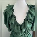 Moon River Green Frilly Ruffled Maxi Dress Wedding Summer Party Cottagecore  M Photo 2