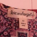 love on a hanger  tassel tank top women's sz extra small multicolor boho festival Photo 4