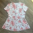 Wonderly  white and pink floral fit and flare shirt. Size Medium. NWOT Condition Photo 3