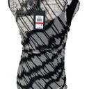 DKNY  Black White Sleeveless Mesh Overlay Top Women's XS Photo 1