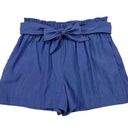 BCBGMAXAZRIA BCBG Blue Paperbag Shorts Small Photo 0