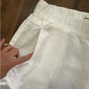 Cynthia Rowley  White Linen Wide Leg Pants Size Large Photo 3