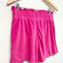 AQUA  Swim Shorts Elastic Waistband Terrycloth Barbie Pink Size Small NEW Photo 3