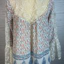 Blu Pepper floral lace, tassel top lightweight top size M bohemian Photo 3