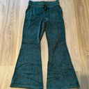 Aerie Dark Green Velvet Flare Sweatpants Photo 0