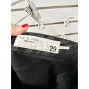 Rag and Bone  Coated Striped High Waisted Moto Skinny Jeans Black Womens Size 29 Photo 7