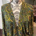 LuLaRoe NWOT  Green Paisley Pattern Size Large Kimono Photo 1