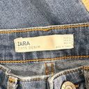 ZARA   Z1975 Metallic Side Stripe Cuffed Denim Jeans Photo 3