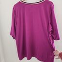 Cuddl Duds  Womens size 1X Purple Short Sleeve Sleep Shirt Top Photo 1