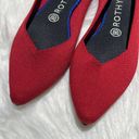 Rothy's  Red Flats The Point Knit BalletSize 8.5. B74 Photo 2