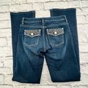 White House | Black Market WHBM  Jeans Womans 0R Bootcut Bling Pocket Mid Rise Photo 10