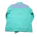 Vineyard Vines READ  Gingham Shep Shirt 1/4 Zip Green Blue Women's Size Medium Photo 1