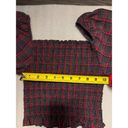 ZARA  Plaid Square Neck Crop Top Puff Sleeve XS Peasant Indie Cowgirl Western Photo 7