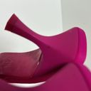 ZARA  Fuchsia Pink Pointed Kitten Heel  Mules Size 38 Photo 7