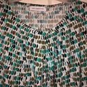 Liz Claiborne  sleeveless blouse shirt top tank green career draped pleated M Photo 4