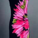 London Times Studio by  Designer Black Pink Floral Pencil Party Dress Small 4 Photo 4