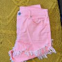 Inc international I.N.C. International Concepts Size 4/27 Pink Frayed Jean Shorts Photo 9