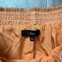 Lulus  Orange Striped Smocked Slit Wide-Leg Pants Size L NWT Photo 4