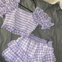 English Factory Purple Gingham Set Photo 3