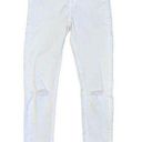 ZARA  white destructed skinny stretchy jeans size 25 Photo 0