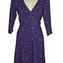 Patagonia  Purple Floral Paisley Margot Faux Wrap Dress Size Small Photo 0