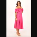 Petal and Pup  Cabo Magenta Frill Sleeve Midi Dress S Photo 7