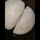 WOVEN WICKER‎ STRAW SUMMER CRUISE Ball PURSE BAG BASKET Photo 5