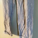 Lou & grey Linen Pull On Drawstring Golf Pants Women Size Small Light Gray & White Photo 2